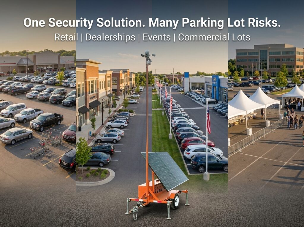 Retail Parking Lot Security: Security Guard vs. Mobile Surveillance Units