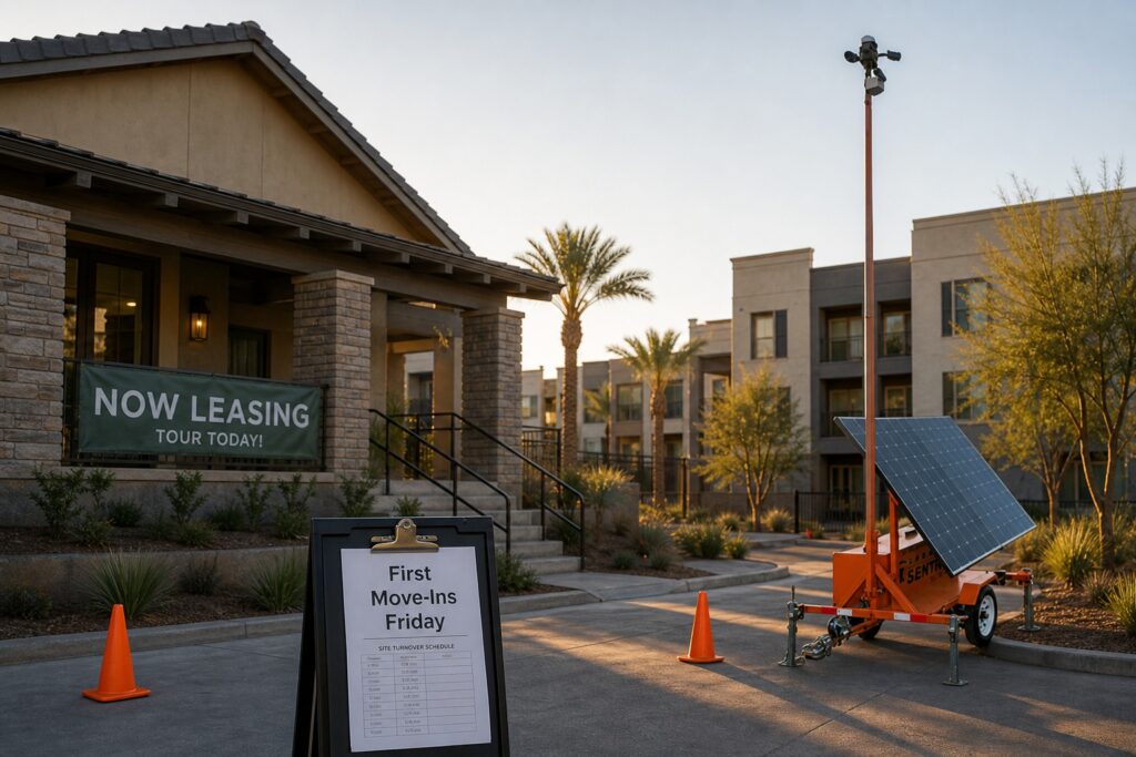 Temporary Security Cameras for Apartment Lease-Up
