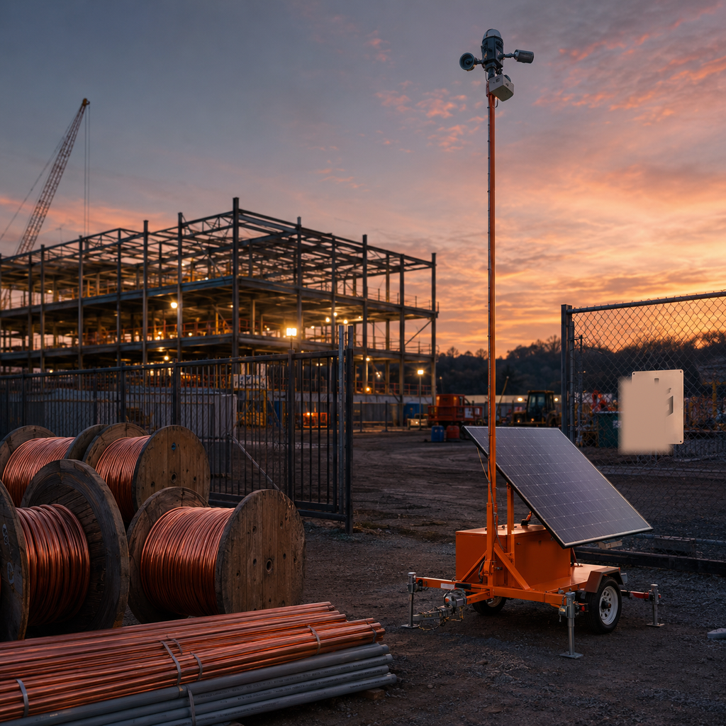 How to Prevent Copper Theft on Construction Sites 2 2 mobile surveillance trailer