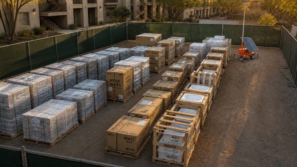 How to Protect Outdoor Material Staging Areas During Apartment Renovation Projects